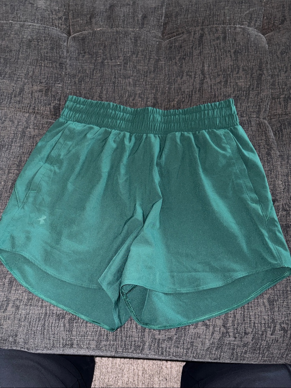 Under Armour Women's Deep Green Athletic Running Shorts